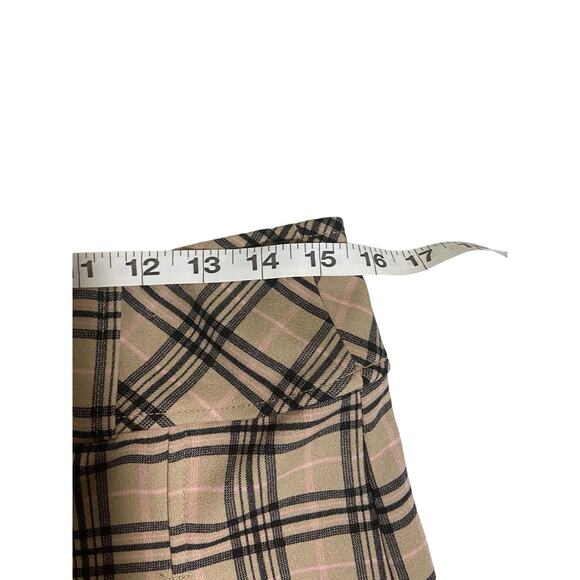 joe b by joe benbasset skirt Size‎ XL Pleated Skater Academia Plaid Check Retro - Picture 7 of 8